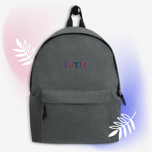 Embroidered Cutie Backpack